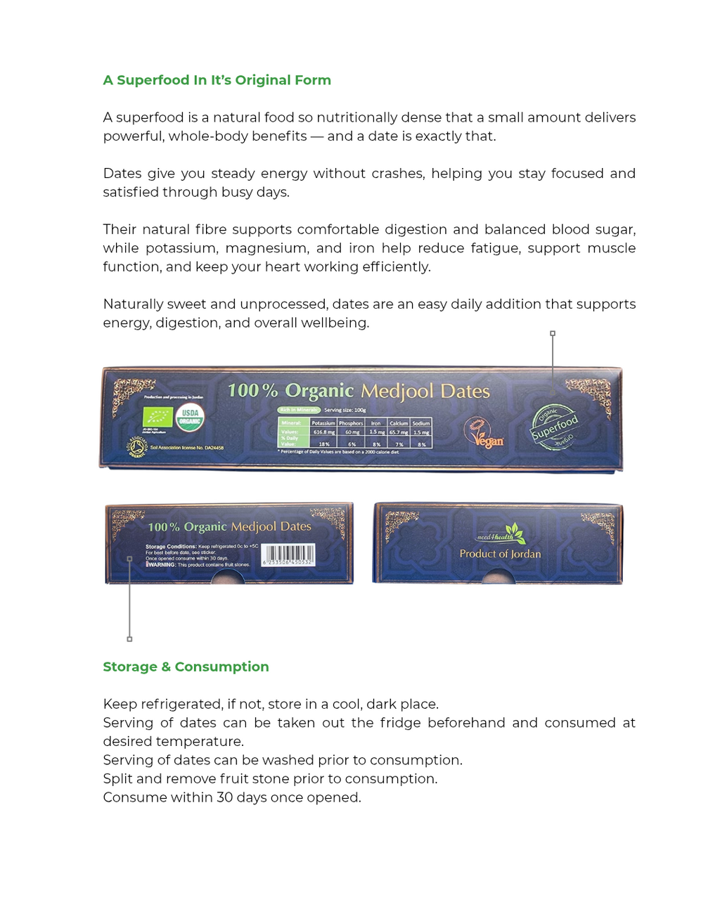 Jordanian Palms – Premium Organic Medjool Dates